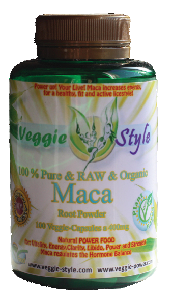 1Veggie-Style-Vegan Supplement-MACA-Powder and CApsules
